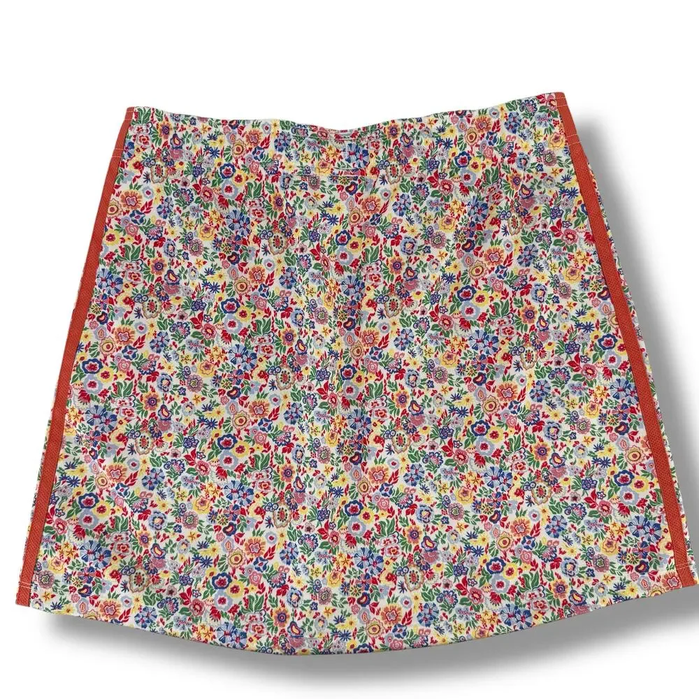 Adidas Liberty London Floral Print Mini Skirt Girls Size Large Pink Blue Purple
